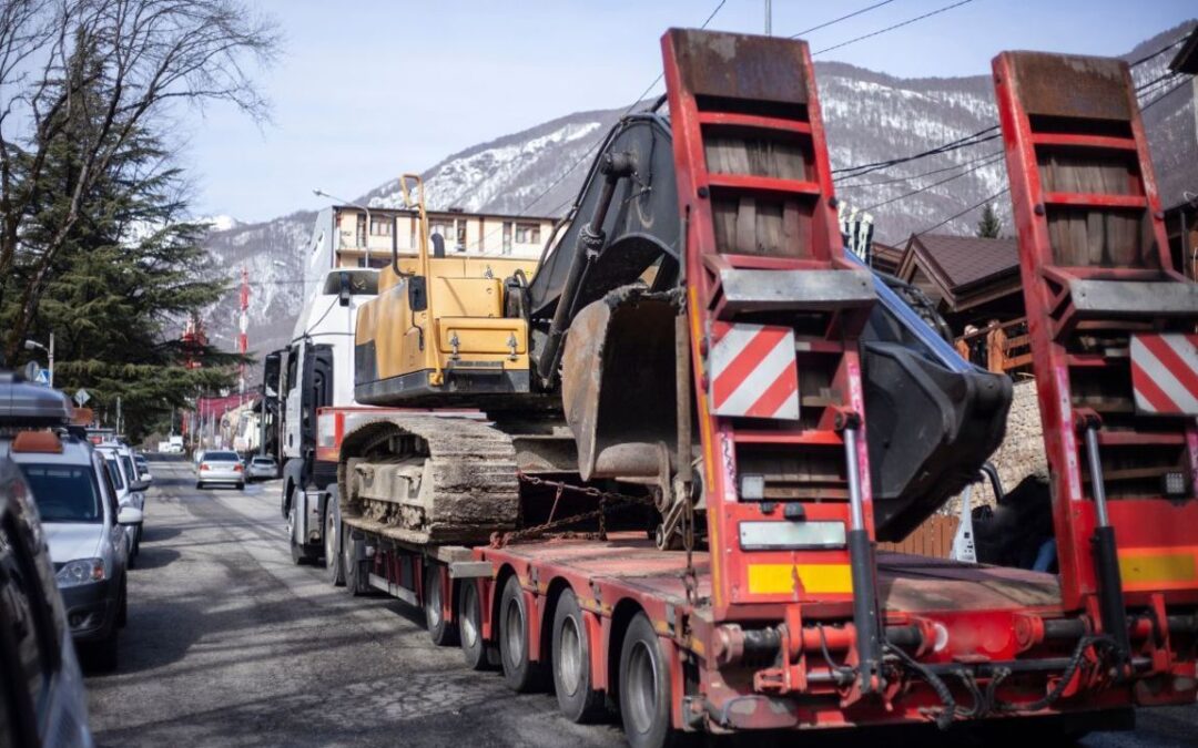 trasporto mezzi da cantiere mobile